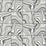 Seabrook Designs Marbled Tile Ebony & Metallic Silver Wallpaper Sample LN30600