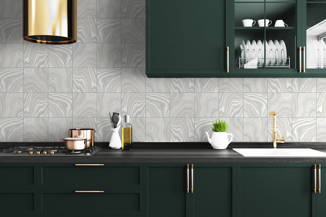 Seabrook Designs Marbled Tile Quartz Wallpaper LN30608