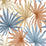 Seabrook Designs Tropic Palm Toss Charlotte Blue & Soft Melon Wallpaper LN31001