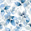 Seabrook Designs Watercolor Tossed Leaves Blue Lagoon Wallpaper Sample LN31102