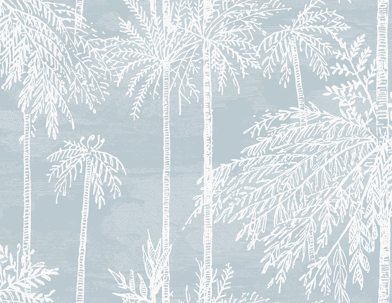 Seabrook Designs Palm Grove  Hampton Blue Wallpaper LN40202