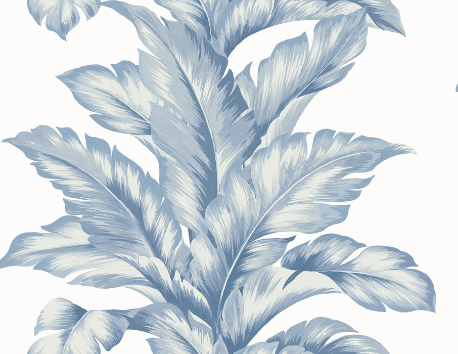 Seabrook Designs Banana Springs  Blue Skies Wallpaper Sample LN40632