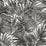 Seabrook Designs Cordelia Tossed Palms Onyx Wallpaper Sample LN40700