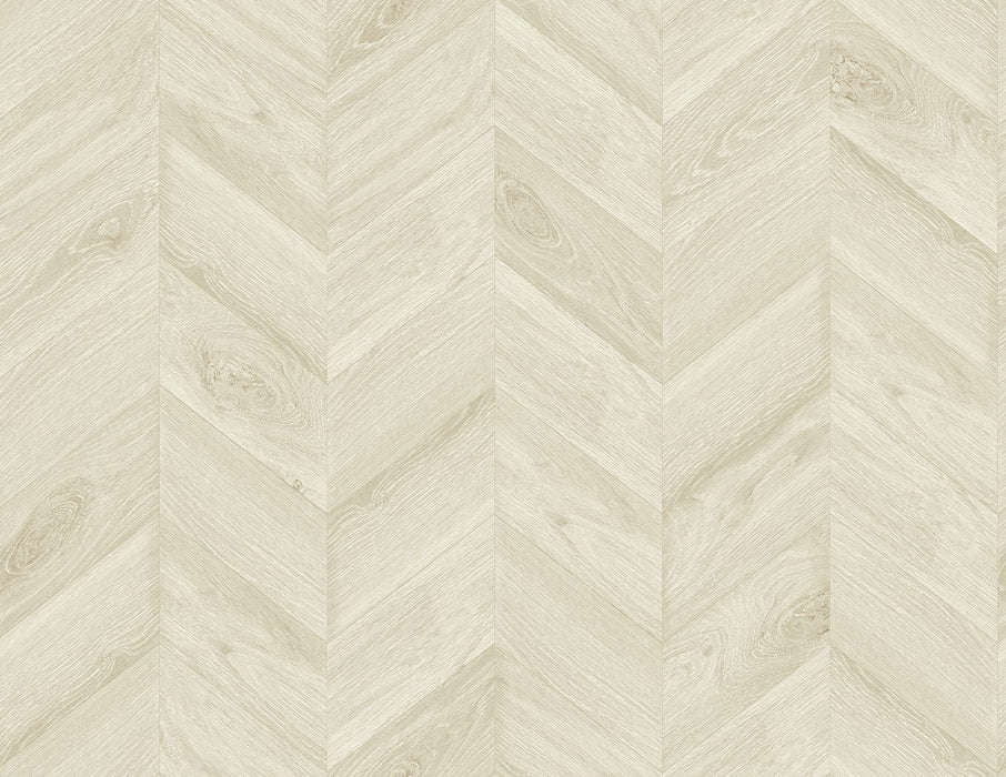 Seabrook Designs Keone Bay Chevron Oat Wallpaper Sample LN40803