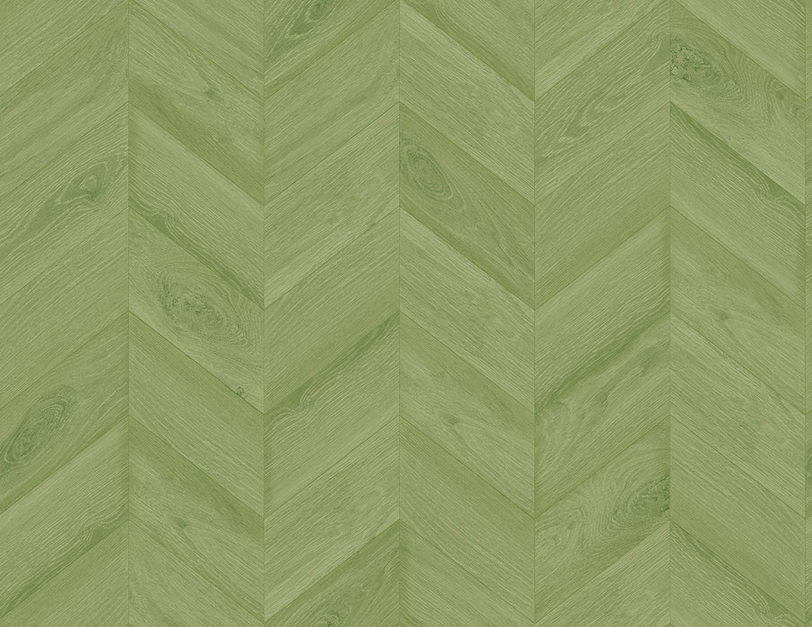 Seabrook Designs Keone Bay Chevron Summer Fern Wallpaper Sample LN40804