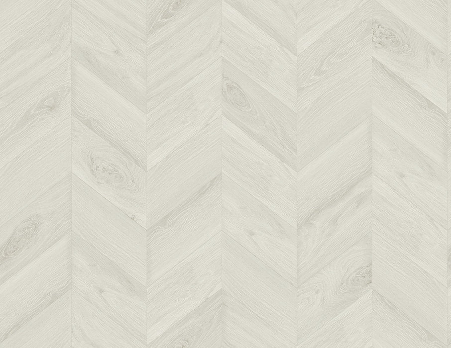 Seabrook Designs Keone Bay Chevron Pearl Grey Wallpaper Sample LN40805