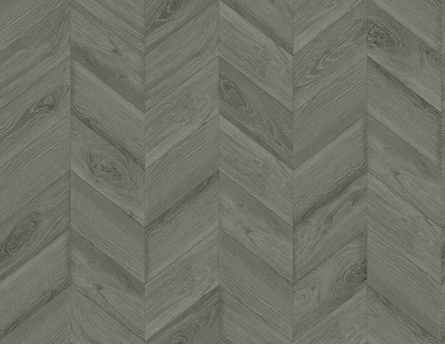 Seabrook Designs Keone Bay Chevron Harbor Grey Wallpaper Sample LN40808