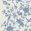 Seabrook Designs Aloha Bird Trail Denim Blue Wallpaper Sample LN41002