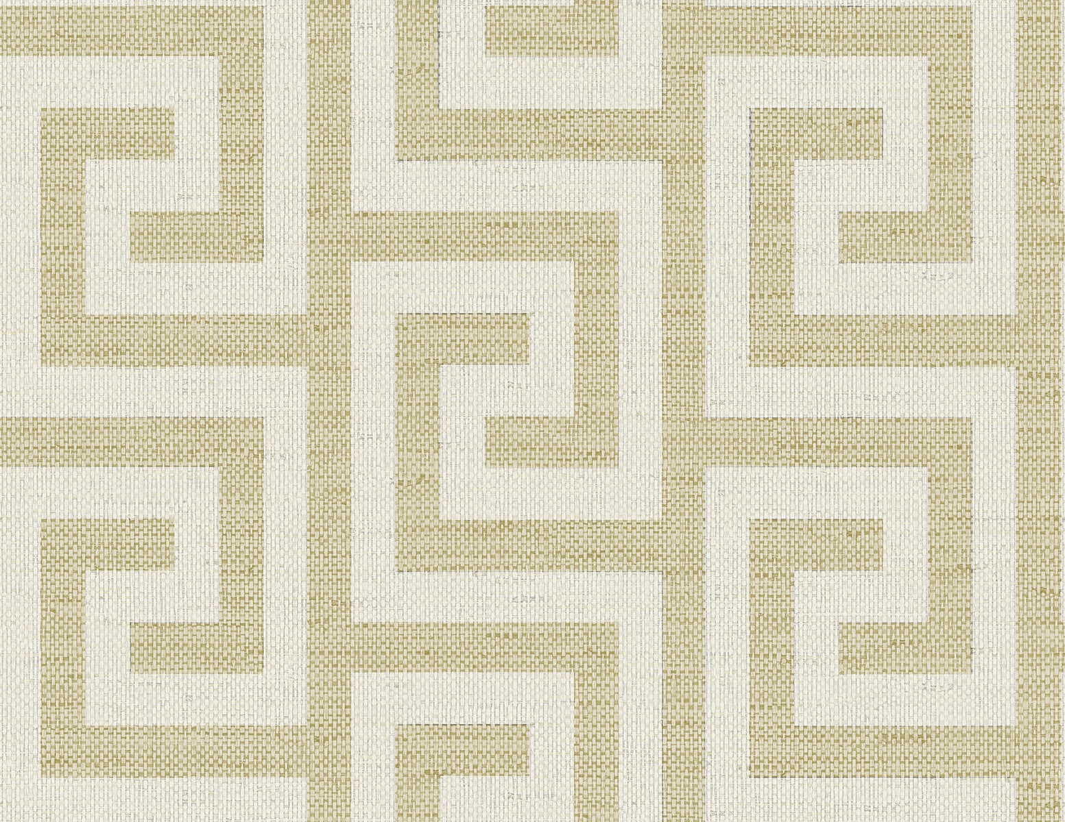 Seabrook Designs Luna Retreat Greek Key Golden Wallpaper LN41203