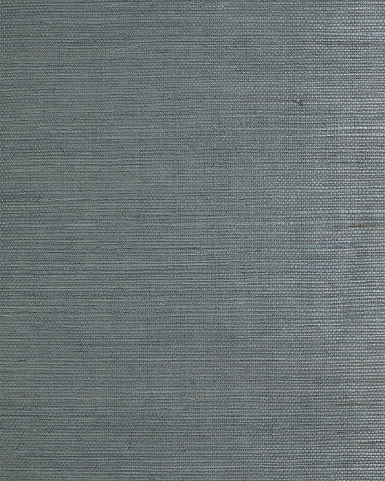 Seabrook Designs Regular Weave Sisal Smokey Aqua Wallpaper Sample LN50013