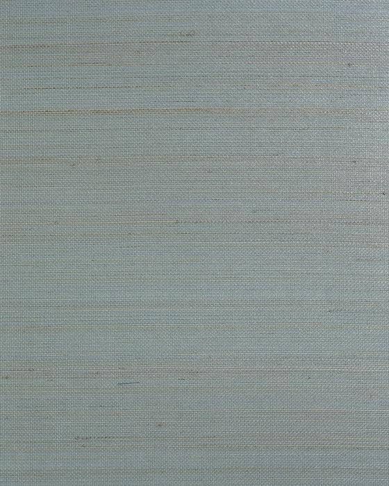 Seabrook Designs Abaca W/ Pearl Printed Paper Heathered Aqua Wallpaper Sample LN50019