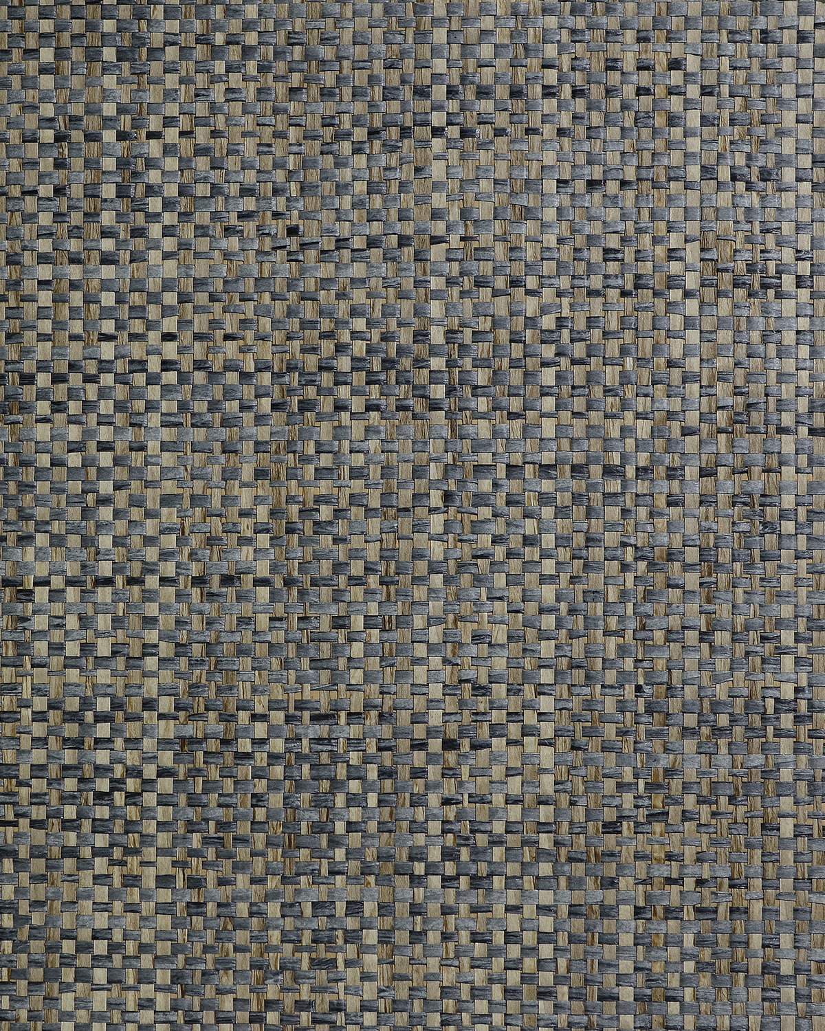 Seabrook Designs Japanese Paperweave Multi Gray Wallpaper Sample LN50079