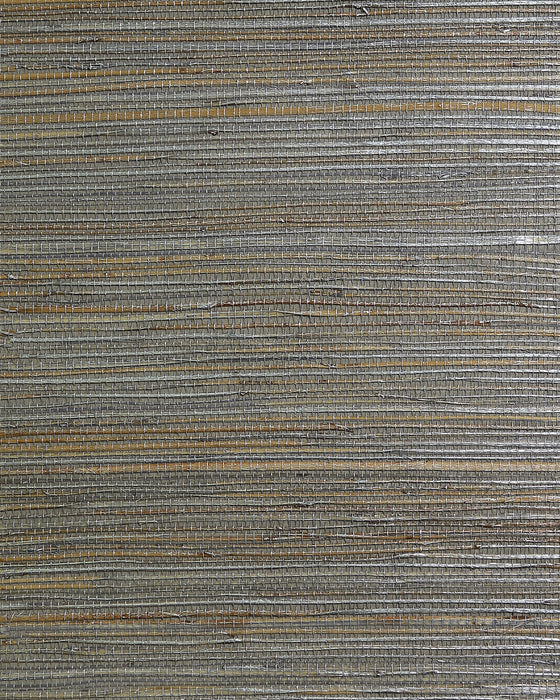 Seabrook Designs Raw Jute Multi Silver Wallpaper LN50089