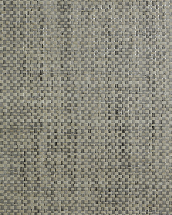 Seabrook Designs Japanese Paperweave Natural Gray Wallpaper Sample LN50098