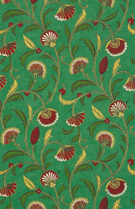 Pierre Frey Sheherazade Emeraude Wallpaper Sample FP618002