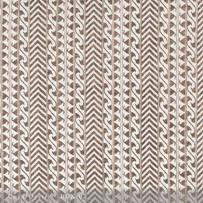 Lisa Fine Luxor Coco/Oyster Fabric Sample LUX-02