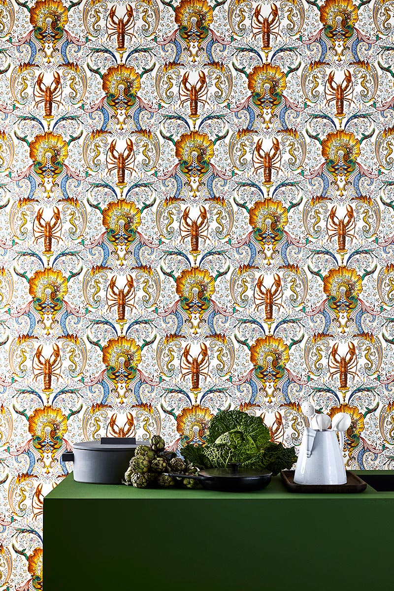 Pierre Frey Coquillages Et Crustaces Origine Wallpaper FP582004