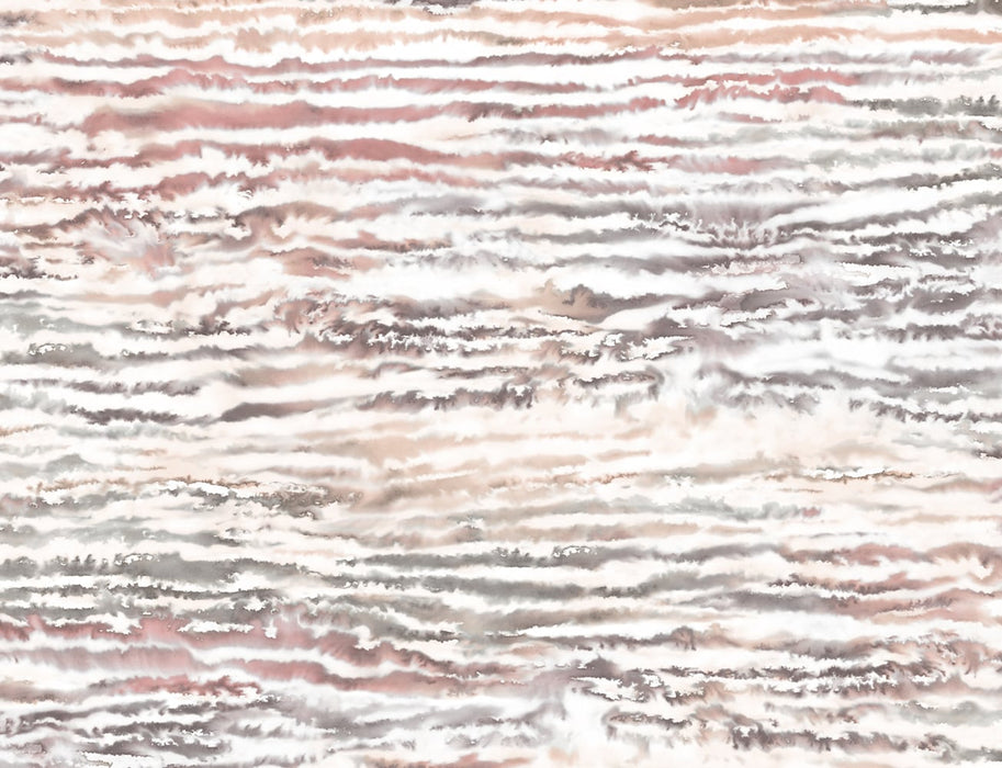 Seabrook Designs Watercolor Waves Smoked Peach Wallpaper Sample LW50501