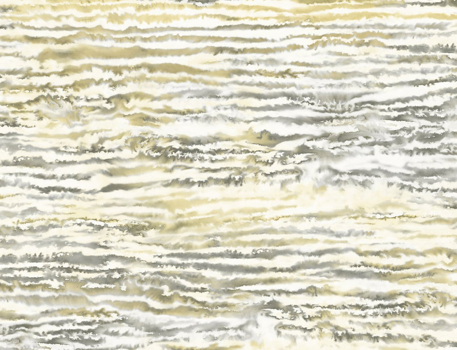 Seabrook Designs Watercolor Waves Golden Dusk Wallpaper Sample LW50507