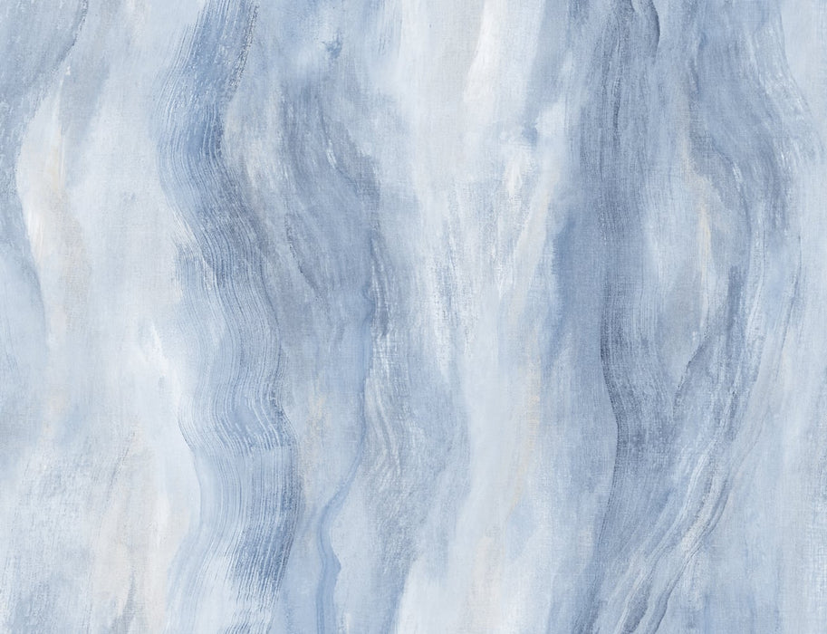 Seabrook Designs Smoke Texture Embossed Vinyl Blue Lake Wallpaper LW50902