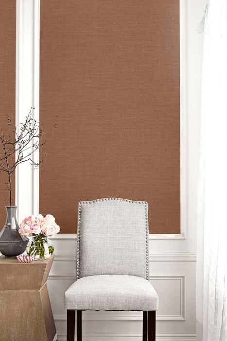 Seabrook Designs Hopsack Embossed Vinyl Copper Penny Wallpaper LW51125