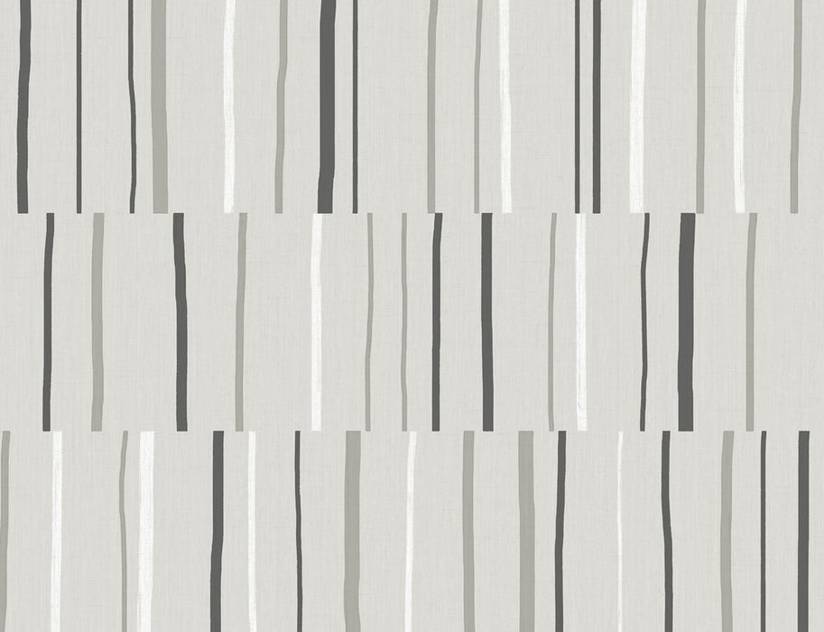 Seabrook Designs Block Lines Warm Stone Wallpaper Sample LW51200