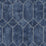 Seabrook Designs Geo Faux Denim Blue And Metallic Silver Wallpaper Sample LW51602