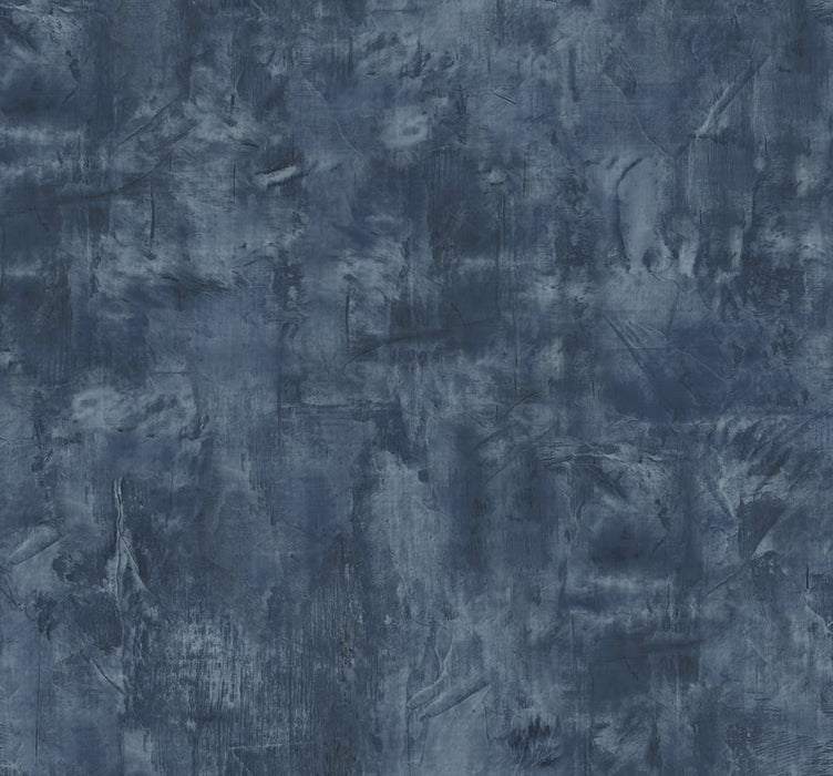 Seabrook Designs Rustic Stucco Faux Denim Blue Wallpaper LW51702