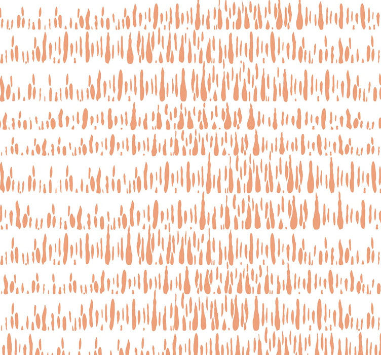 Seabrook Designs Brush Marks Orangesicle Wallpaper Sample LW51806