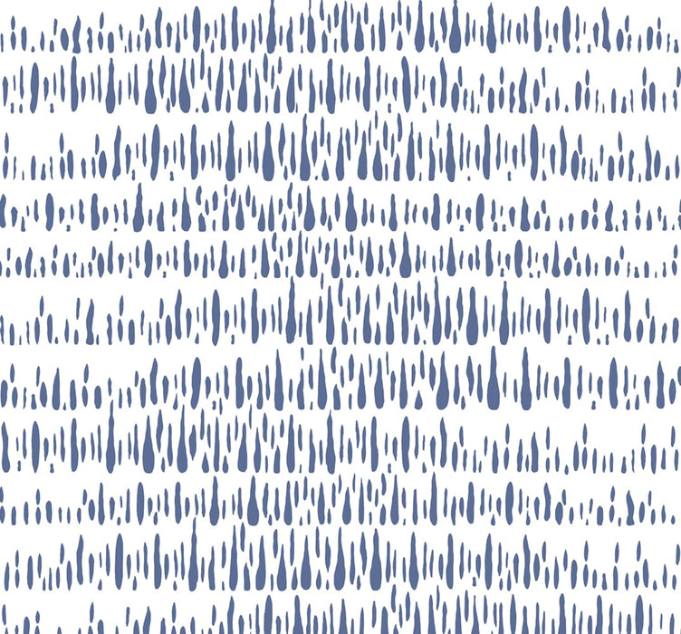 Seabrook Designs Brush Marks Fabric Navy And White Fabric LW52102F