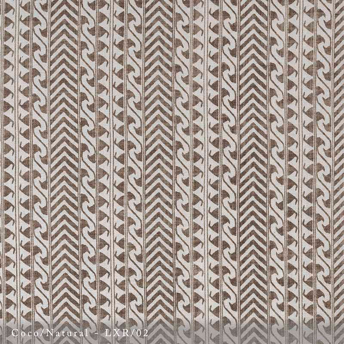 Lisa Fine Luxor Coco/Natural Fabric Sample LXR-02