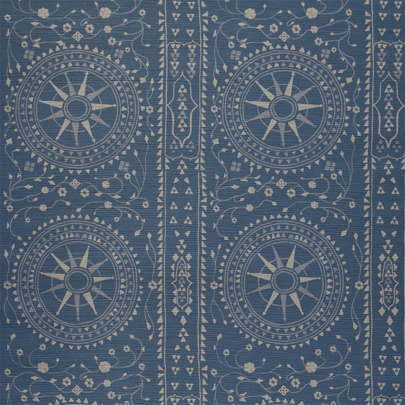 Peter Dunham Leila Grasscloth Blue Wallpaper 151LEG06