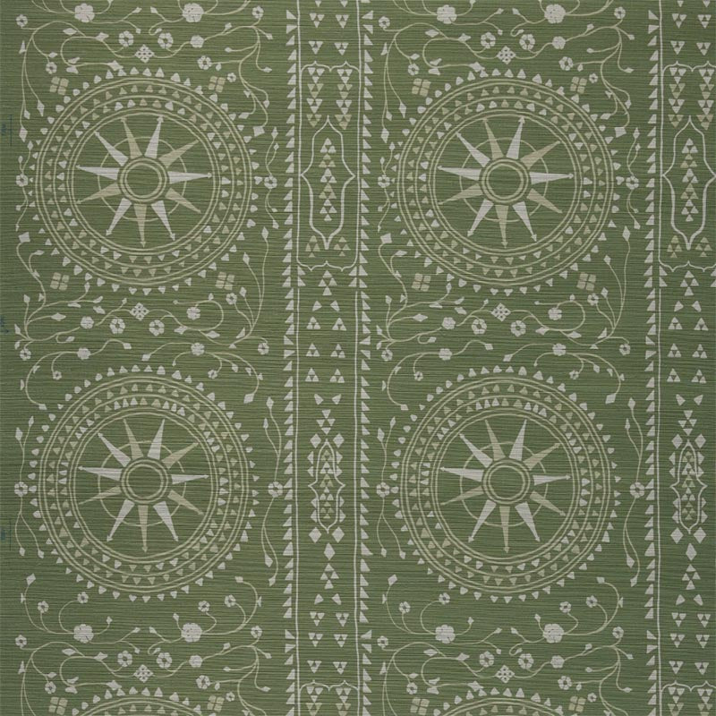 Peter Dunham Leila Grasscloth Green Wallpaper 151LEG07