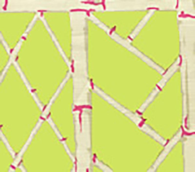 China Seas Lyford Trellis Lime Magenta Wallpaper 6020W-06