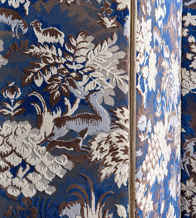 Old World Weavers Tails Tale Blue Wood Fabric M1 00010264