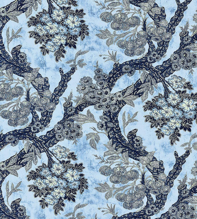 Old World Weavers Summerhouse Hill Blues Fabric Sample M7 0001SUMM