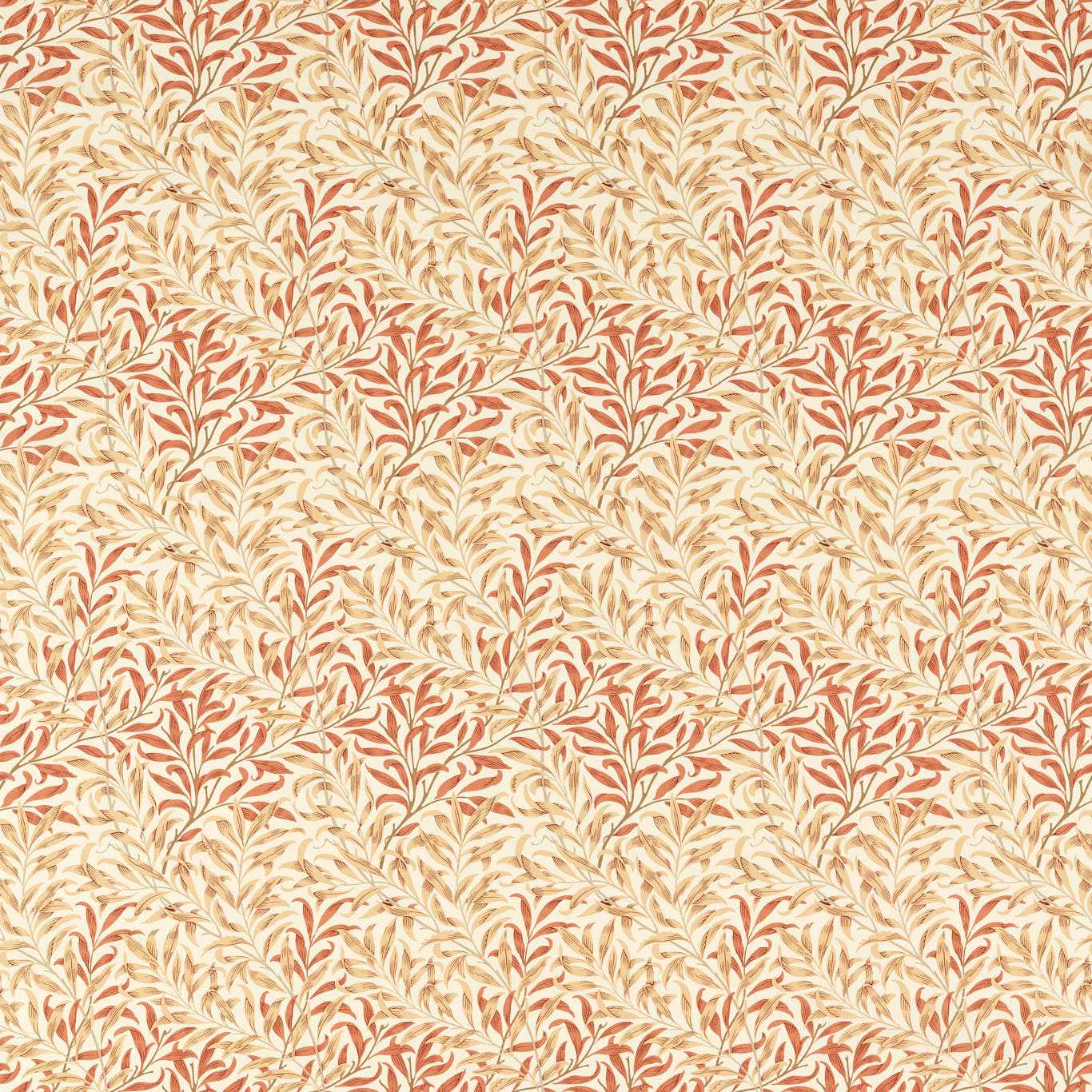 Morris & Co Willow Bough Russet/Wheat Fabric MAMB227110