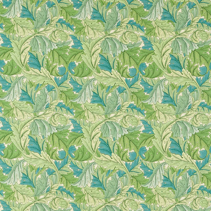 Morris & Co Acanthus Nettle/Sky Blue Fabric MAMB227114