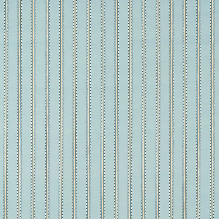 Morris & Co Holland Park Stripe Mineral Blue Fabric MAMB227120