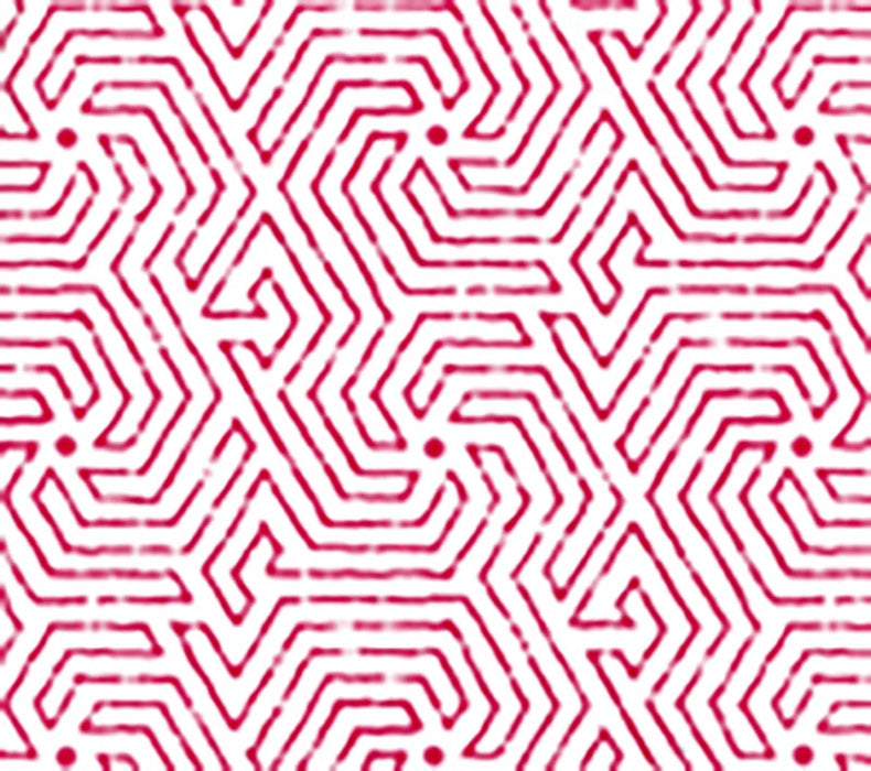 China Seas Maze Magenta Wallpaper Sample 2510-02WP