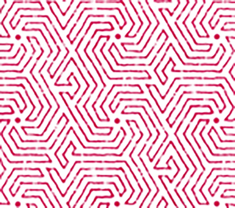 China Seas Maze Magenta Wallpaper 2510-02WP