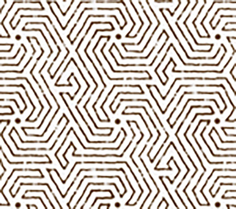 China Seas Maze Brown Wallpaper 2510-07WP