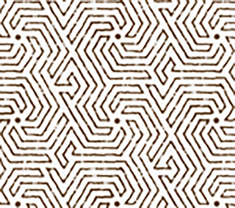 China Seas Maze Brown Wallpaper 2510-07WP