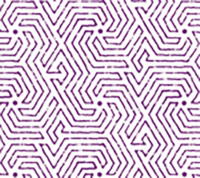 China Seas Maze Purple Wallpaper 2510-12WP