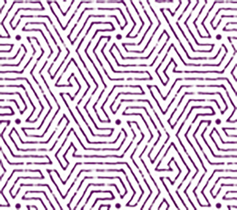 China Seas Maze Purple Wallpaper Sample 2510-12WP