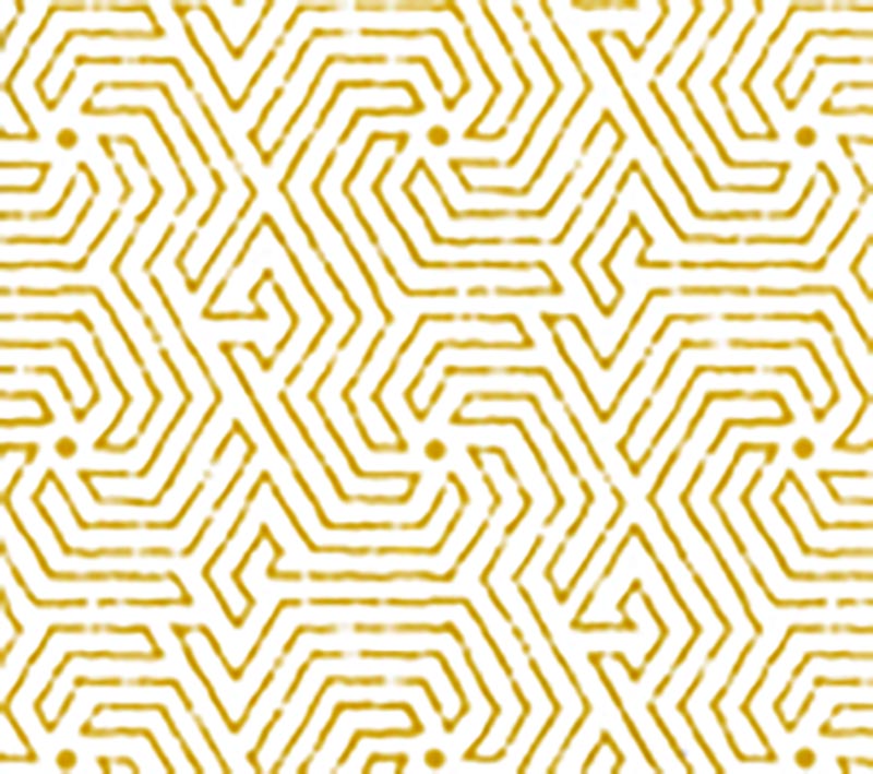 China Seas Maze Yellow Wallpaper 2510-14WP