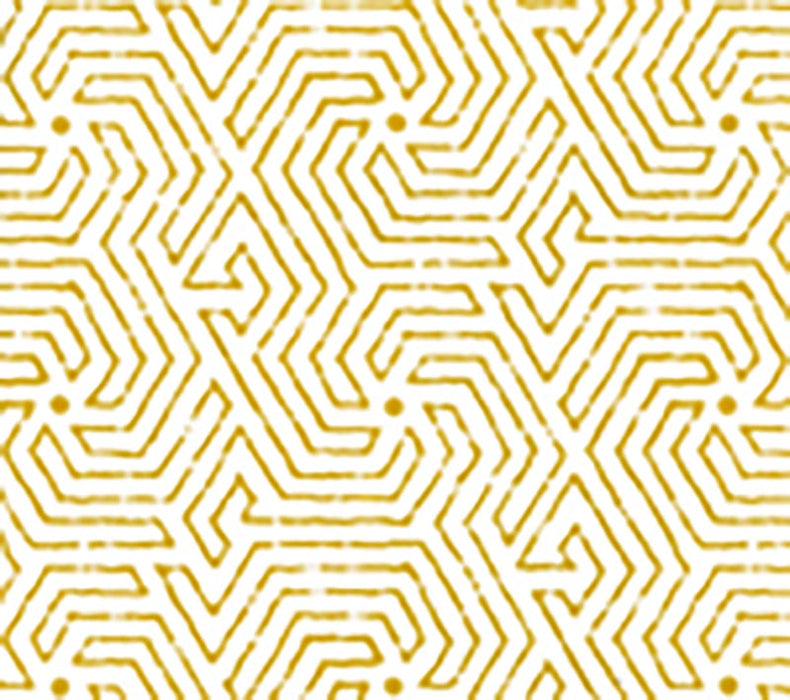 China Seas Maze Yellow Wallpaper 2510-14WP