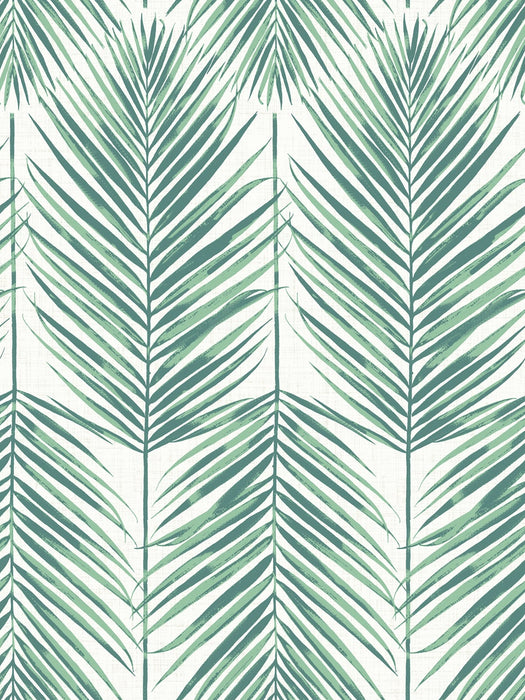 Seabrook Designs Paradise Palm Tropic Green Wallpaper Sample MB30014