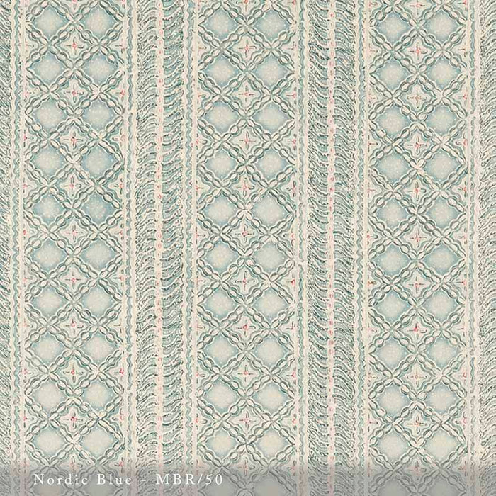 Lisa Fine Malabar Nordic Blue Fabric Sample MBR-50