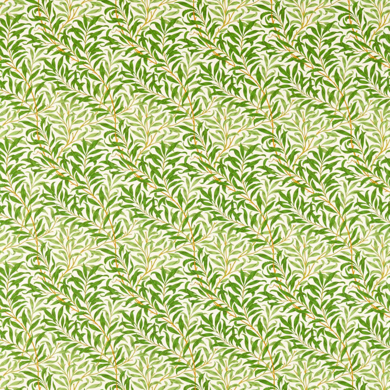 Morris & Co Willow Bough Leaf Green 226978 Fabric Sample MCOP226978